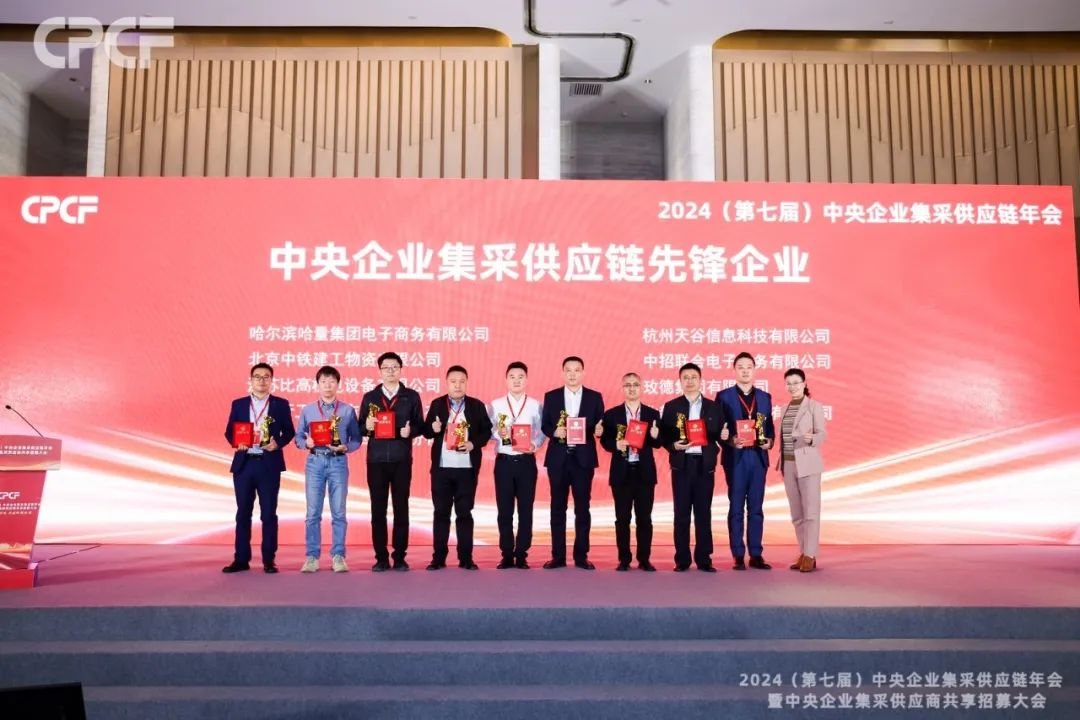 喜报！AG庄闲荣获2024年度（CPCF）中央企业集采供应链年会先锋企业荣誉称号